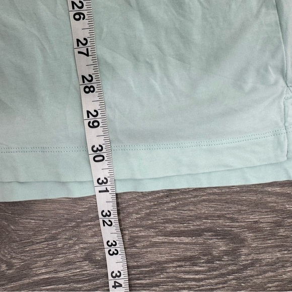 LULULEMON Light Blue Gray Trim Short Sleeve Polo Shirts Size Medium - Picture 6 of 7